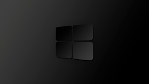 Windows 10, Windows, Computer, Logo, Dark, Black, Minimalism, Minimalist, 4K wallpaper
