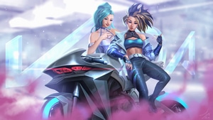 Kda, Akali League Of Legends, Seraphine League Of Legends, League Of Legends, Kda, Games, 2021 Games, Artstation, 4K wallpaper