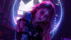 Cosplay, Photography, Neon, Artstation, 4K wallpaper