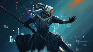 Ninja, Cyberpunk, Artist, Artwork, Digital Art, Artstation, 4K wallpaper