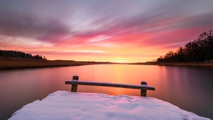 Morning, Winter, Snow, Nature, 4K wallpaper