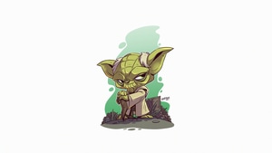 Yoda, Star Wars, Minimalism, Minimalist, Artist, Artwork, Digital Art, 4K wallpaper