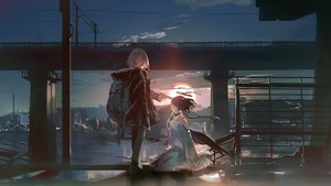 Anime Girl, Anime, Gun, Artist, Artwork, Digital Art, 4K wallpaper