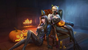 Halloween, Gun, Warrior, Artist, Artwork, Digital Art, Artstation, 4K wallpaper