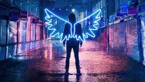 Alone, Wings, Neon, Artist, Artwork, Digital Art, 4K wallpaper