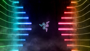 Razer, Neon background, Neon Lights, 4K wallpaper