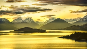 Nature, Evening, Mountains, 4K wallpaper