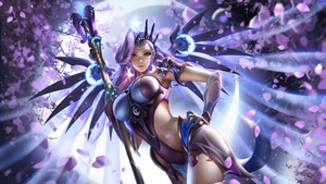 Mercy Overwatch, Overwatch, Games, Xbox Games, Ps Games, Pc Games, Artstation, Fantasy Girls, 4K wallpaper