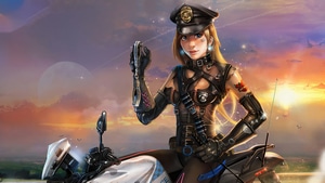 Cyberpunk, Police, Artist, Artwork, Digital Art, Artstation, 4K wallpaper