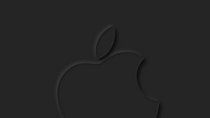 Apple, Logo, Computer, Dark, Black, 4K wallpaper