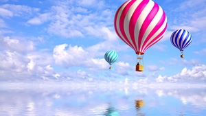 Air Balloon, Artist, Artwork, Digital Art, 4K wallpaper