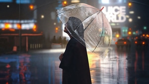 Girl, Alone, Umbrella, Rain, Artist, Artwork, Digital Art, 4K wallpaper