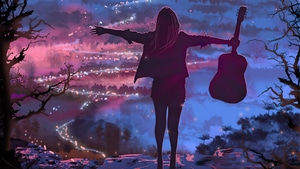 Guitar, Artist, Artwork, Digital Art, Artstation, 4K wallpaper
