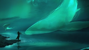 Dolphin, Artist, Artwork, Digital Art, Fantasy, 4K wallpaper
