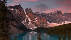Lake, Mountains, Nature, 4K wallpaper