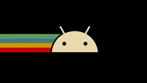 Android, Logo, AMOLED, Black background, Minimalist, 4K wallpaper