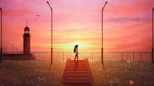 Alone, Walking, Artist, Artwork, Digital Art, Artstation, 4K wallpaper