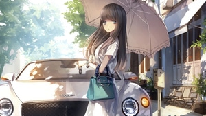 Anime Girl, Anime, Umbrella, Artist, Artwork, Digital Art, 4K wallpaper