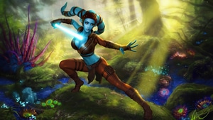 Aayla Secura, Star Wars, Movies, Artist, Artwork, Digital Art, Artstation, 4K wallpaper