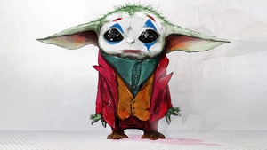 Joker, Baby Yoda, Superheroes, Artist, Artwork, Digital Art, 4K wallpaper
