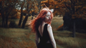 Redhead, Girls, Model, 4K wallpaper