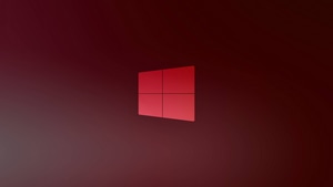 Windows 10, Windows, Computer, Logo, Red, 4K wallpaper