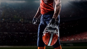 American football player, Helmet, Athlete, Helmet, Stadium, 4K wallpaper