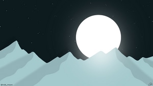 Moon, Minimalism, Minimalist, Artist, Artwork, Digital Art, 4K wallpaper
