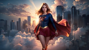 Supergirl, AI art, 4K wallpaper