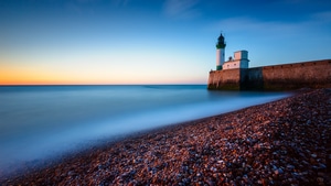 Lighthouse, Ocean, Nature, 4K wallpaper