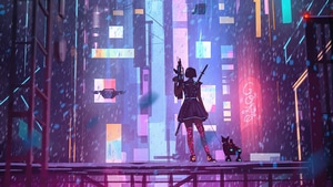 Cyberpunk, Neon, Artist, Artwork, Digital Art, 4K wallpaper