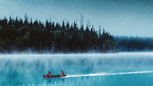 Boat, Lake, Artist, Artwork, Digital Art, Behance, 4K wallpaper
