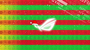 Republic Of Gamers, Asus, Computer, Games, Logo, Christmas, 4K wallpaper