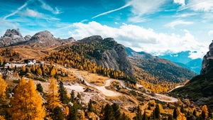 Autumn, Forest, Landscape, Mountains, Nature, Scenery, 4K wallpaper