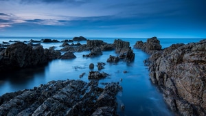 Sea, Rocks, Nature, 4K wallpaper