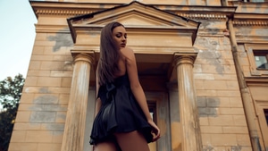 Black Dress, Girls, Model, 4K wallpaper