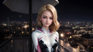 Spider-Gwen, Midjourney, AI art, 4K wallpaper