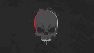 Skull, Dark, Black, Minimalism, Minimalist, Artist, Artwork, Digital Art, 4K wallpaper