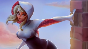 Gwen Stacy, Superheroes, Artist, Artwork, Digital Art, Behance, 4K wallpaper