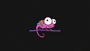 Chameleon, Minimalism, Minimalist, Artist, Artwork, Digital Art, 4K wallpaper