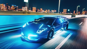 Lamborghini Murcielago, Lamborghini, Cars, Neon, 4K wallpaper