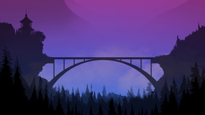 Bridge, Sunset, Minimalism, Minimalist, Artist, Artwork, Digital Art, 4K wallpaper