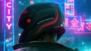 Helmet, Biker, Bikes, Artist, Artwork, Digital Art, 4K wallpaper