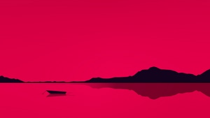 Boat, Lake, Minimalism, Minimalist, Artist, Artwork, Digital Art, 4K wallpaper