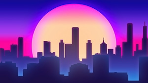 Synthwave, Retrowave, Artist, Artwork, Digital Art, 4K wallpaper