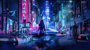 Cyberpunk, Neon, Artist, Artwork, Digital Art, 4K wallpaper