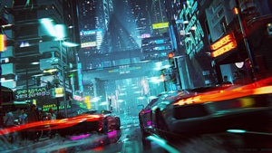 Neon, Cyberpunk, City, Artist, Artwork, Digital Art, Artstation, 4K wallpaper