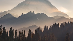 Mountains, Nature, Sunbeam, 4K wallpaper