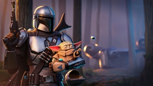 The Mandalorian, Baby Yoda, Fortnite, Games, 4K wallpaper