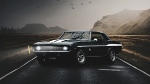 Camaro, Cars, Artist, Artwork, Digital Art, Artstation, 4K wallpaper